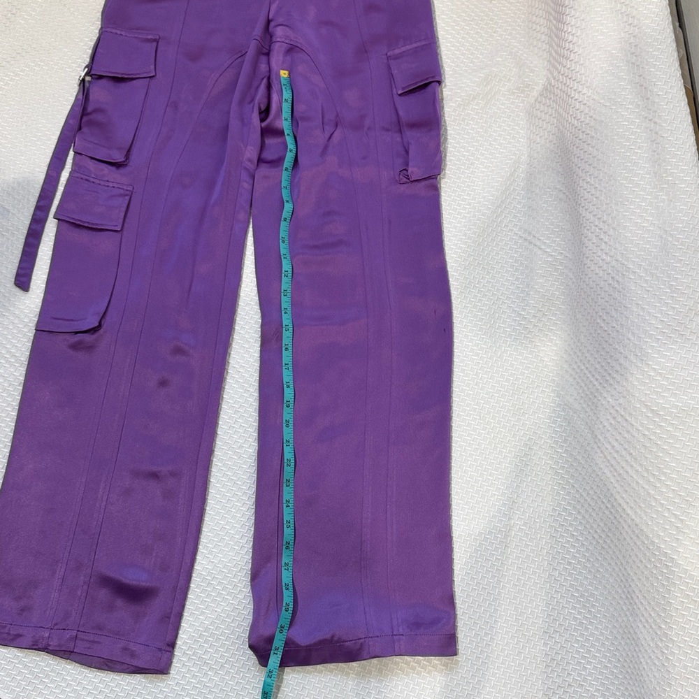 Purple Women's Cargo Pants - Picture 4 of 10